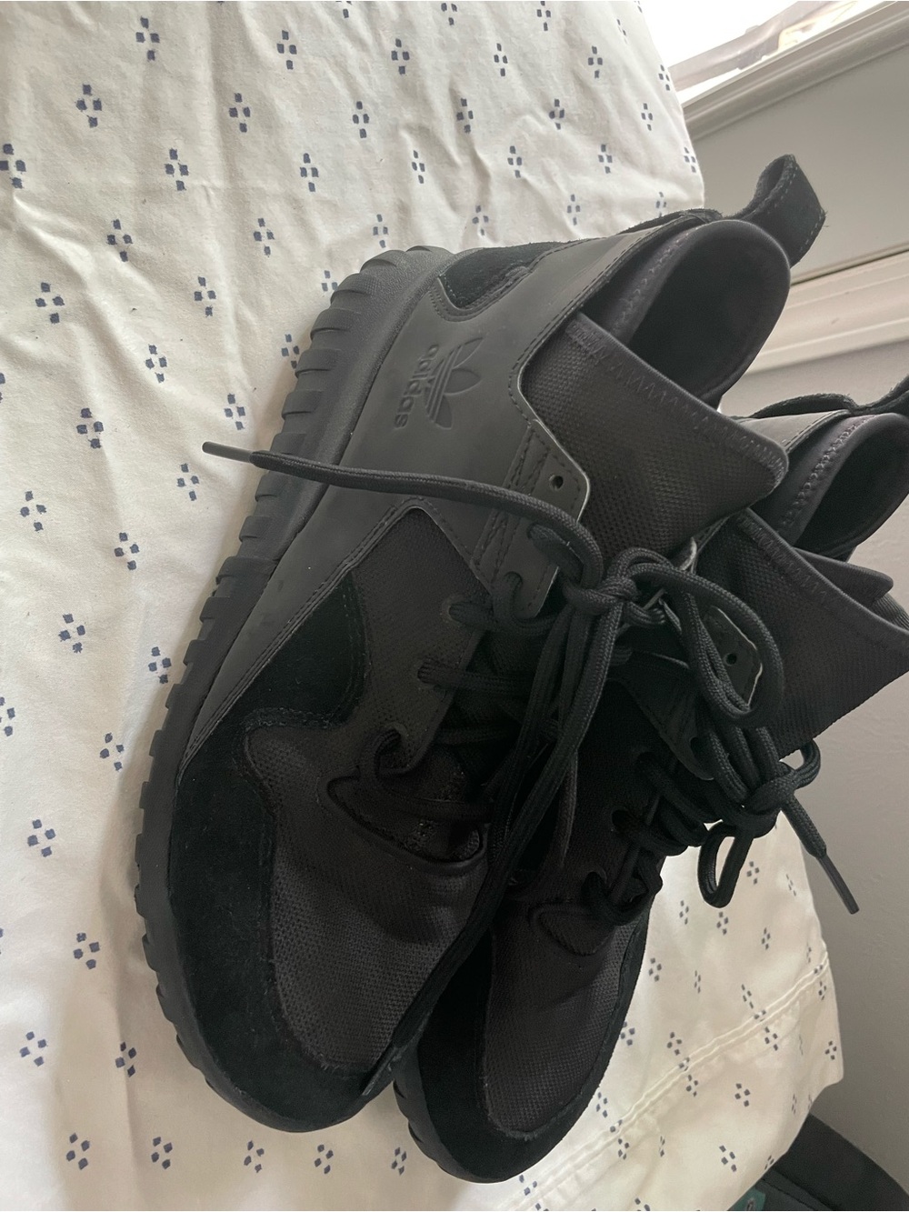 adidas All-Black High-Top Casual Sneakers